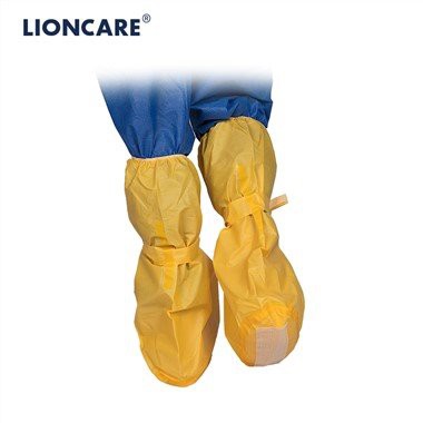 LIONCARE® ผ้าคลุมรองเท้าบู๊ตแบบใช้แล้วทิ้งเคลือบโพลีโพรพีลีน LIONCARE®